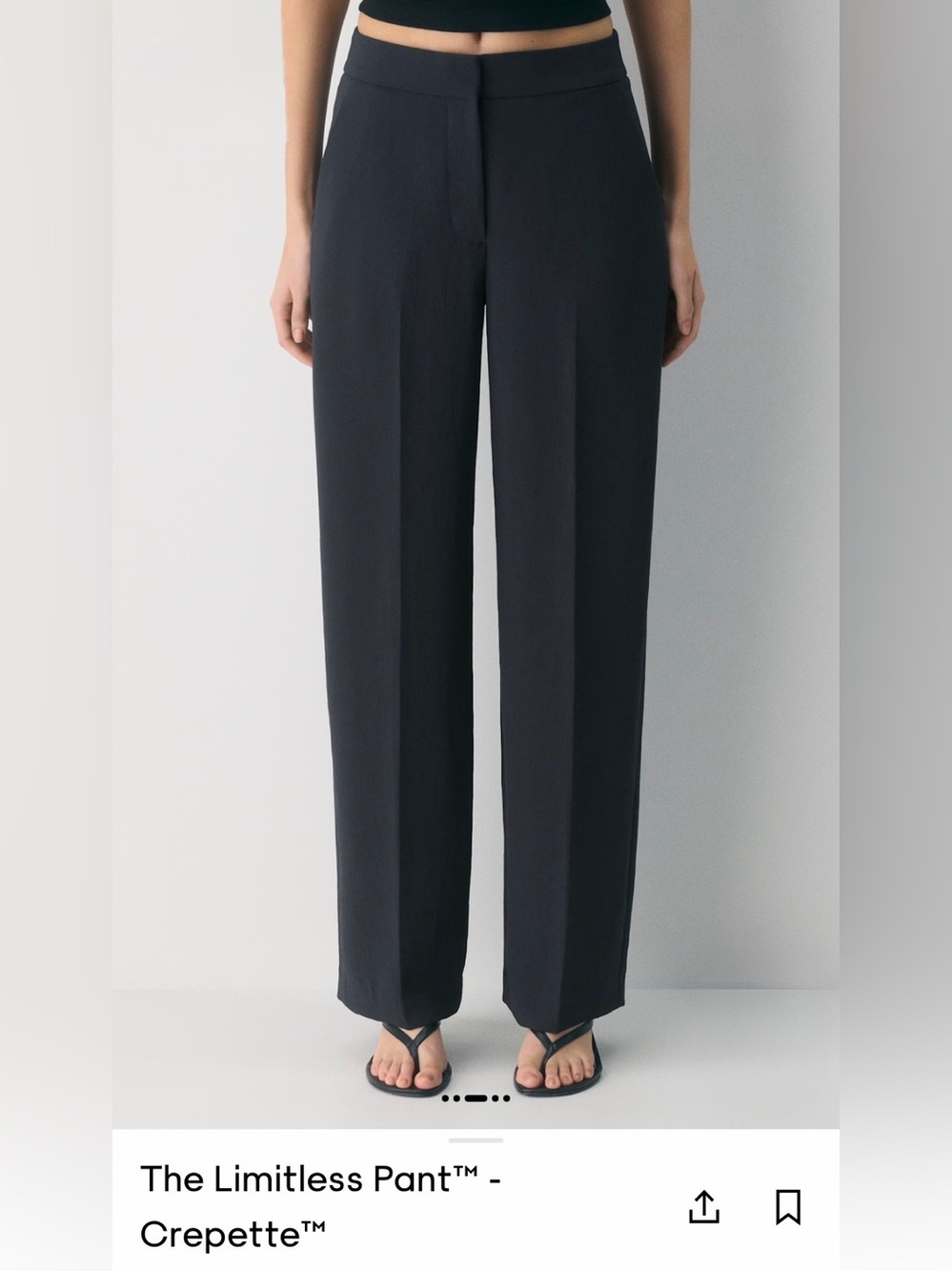 The Limitless Pant™ - Crepette™ in Navy Size 12 Inseam 31”